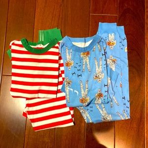 Hanna Andersson Organic Cotton Pajama Set 130 Size 8 (2)